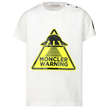 Moncler 8C70120 baby t-shirt wit Afbeelding van Moncler 8C70120 baby t-shirt wit