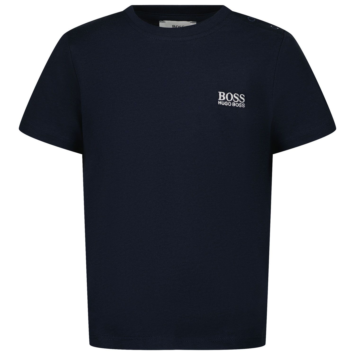 Picture of Boss J05P01 baby shirt navy