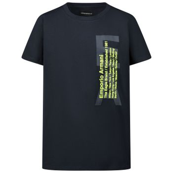 Armani 3H4T92 0922 kinder t-shirt navy Afbeelding van Armani 3H4T92 0922 kinder t-shirt navy