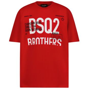 Dsquared2 DQ1222 kinder t-shirt rood Afbeelding van Dsquared2 DQ1222 kinder t-shirt rood