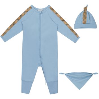 Burberry 8048409 Babystrampelanzug Hellblau Bild von Burberry 8048409 Babystrampelanzug Hellblau