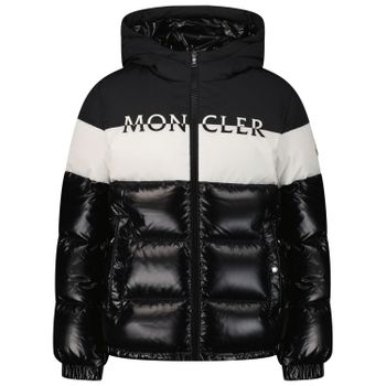 Moncler 9541A0002168950 kinderjas zwart Afbeelding van Moncler 9541A0002168950 kinderjas zwart