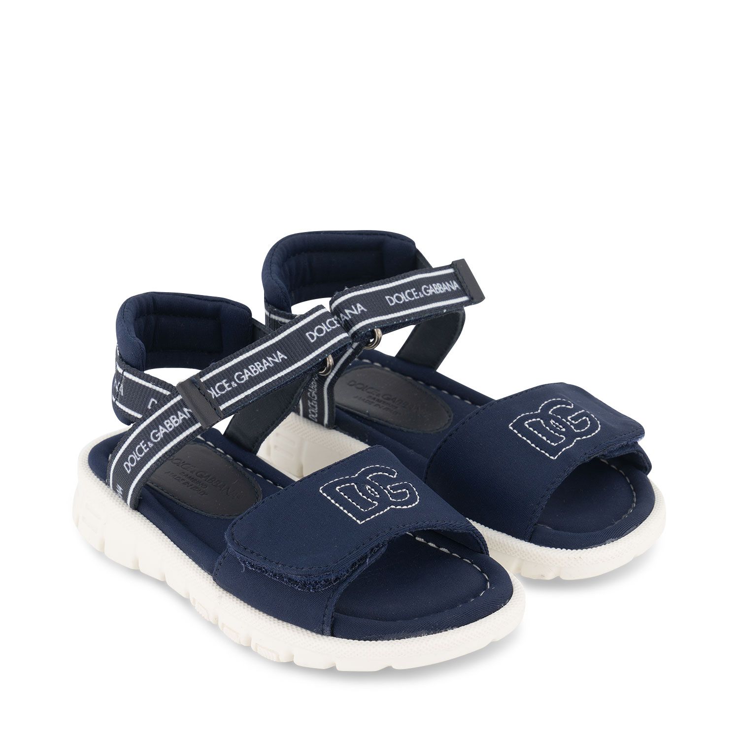 Picture of Dolce & Gabbana DL0068 AY233 kids sandals blue