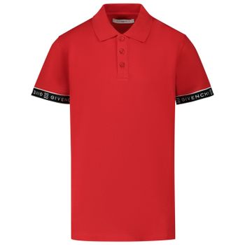 Givenchy H25164 kinder polo rood Afbeelding van Givenchy H25164 kinder polo rood