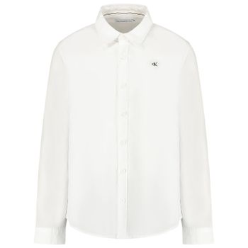 Calvin Klein IB0IB00366 kinder overhemd wit Afbeelding van Calvin Klein IB0IB00366 kinder overhemd wit