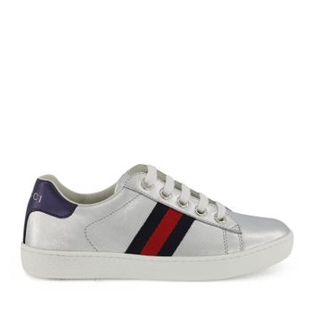 Gucci 433148 kindersneakers zilver Afbeelding van Gucci 433148 kindersneakers zilver