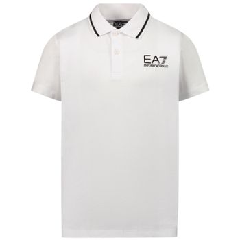 EA7 3KBF51 kinder polo wit Afbeelding van EA7 3KBF51 kinder polo wit