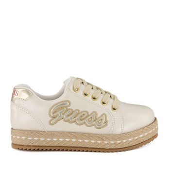 Guess FI6HOLELE12 kindersneakers off white Afbeelding van Guess FI6HOLELE12 kindersneakers off white