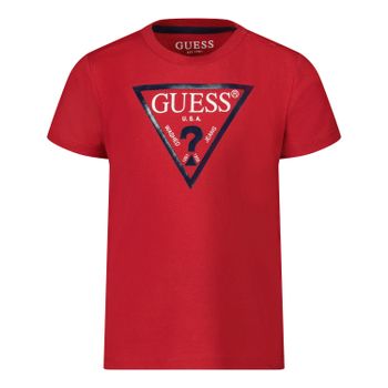 Guess I91I11/K5M20 baby t-shirt rood Afbeelding van Guess I91I11/K5M20 baby t-shirt rood