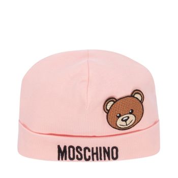 Moschino MTX031 babymutsje licht roze Afbeelding van Moschino MTX031 babymutsje licht roze
