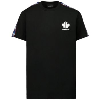 Dsquared2 DQ048Y kinder t-shirt zwart Afbeelding van Dsquared2 DQ048Y kinder t-shirt zwart