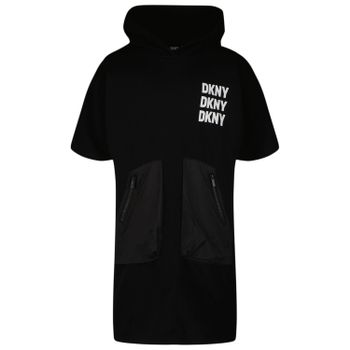 DKNY D32856 kinderjurk zwart Afbeelding van DKNY D32856 kinderjurk zwart