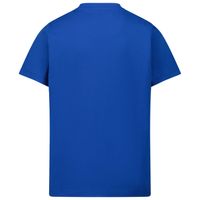 Picture of Versace 1000239 1A01330 kids t-shirt cobalt blue