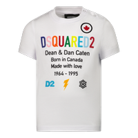 Picture of Dsquared2 DQ0553 baby shirt white