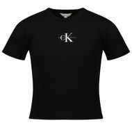 Afbeelding van Calvin Klein IG0IG01354 kinder t-shirt zwart