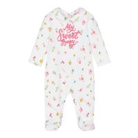Picture of MonnaLisa 359211 baby playsuit white