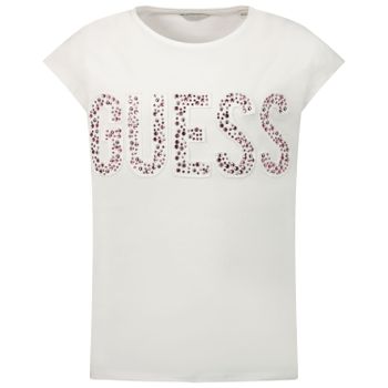 Guess J01I28 Kindershirt Weiß Bild von Guess J01I28 Kindershirt Weiß