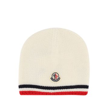 Moncler 9923305 babymutsje off white Afbeelding van Moncler 9923305 babymutsje off white