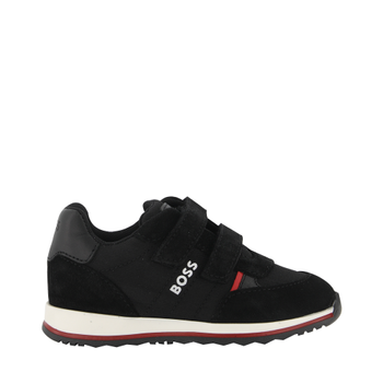 Boss J09179 kindersneakers zwart Afbeelding van Boss J09179 kindersneakers zwart