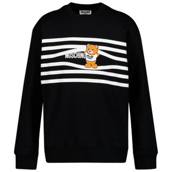 Moschino HUF06TLCA28 kindertrui zwart Afbeelding van Moschino HUF06TLCA28 kindertrui zwart