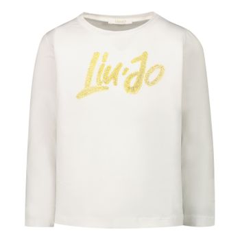 Liu Jo KF0001 kinder t-shirt off white Afbeelding van Liu Jo KF0001 kinder t-shirt off white