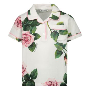 Dolce & Gabbana L2JTEU / HS7BM baby polo wit Afbeelding van Dolce & Gabbana L2JTEU / HS7BM baby polo wit