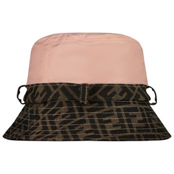 Fendi JUP015 kinderhoed roze Afbeelding van Fendi JUP015 kinderhoed roze