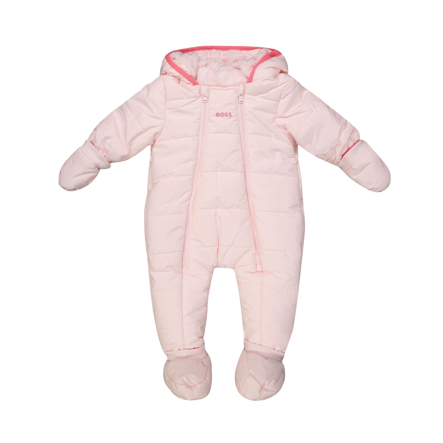 Picture of Boss J96102 baby snowsuit light pink
