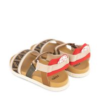 Picture of Fendi JMR316 AAE6 kids sandals brown