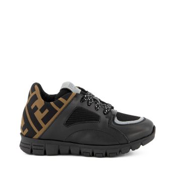 Fendi JMR334 A8CJ kindersneakers zwart Afbeelding van Fendi JMR334 A8CJ kindersneakers zwart