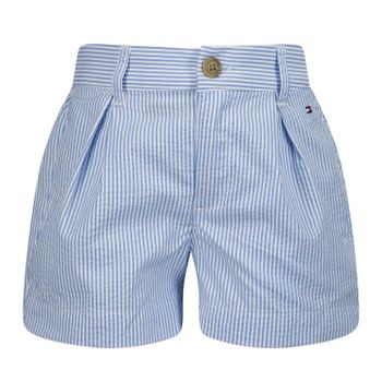 Tommy Hilfiger KG0KG06528 kinder shorts licht blauw Afbeelding van Tommy Hilfiger KG0KG06528 kinder shorts licht blauw