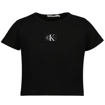 Calvin Klein IG0IG01570 kinder t-shirt zwart Afbeelding van Calvin Klein IG0IG01570 kinder t-shirt zwart