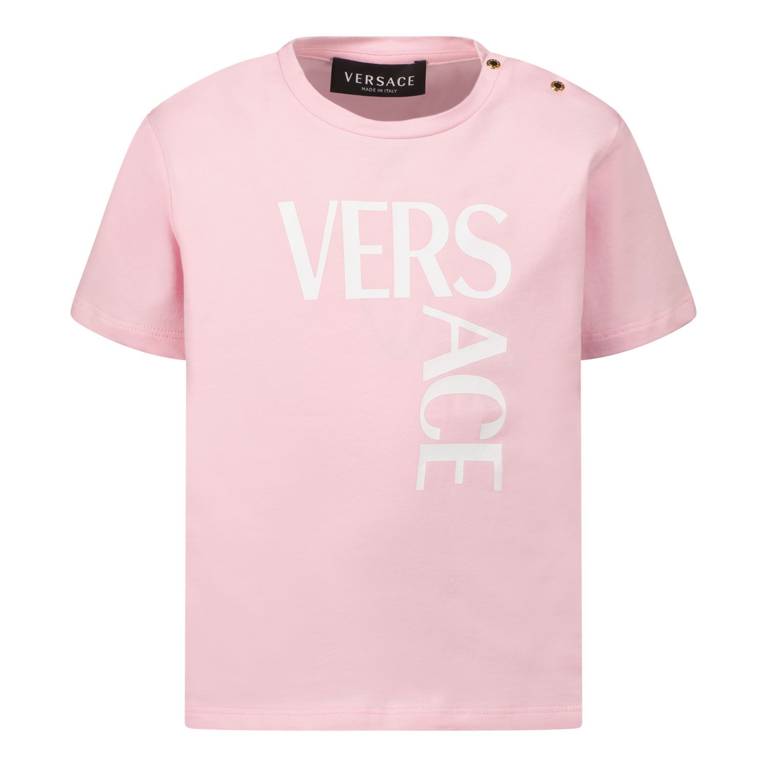 Afbeelding van Versace 1000102 1A01330 baby t-shirt licht roze