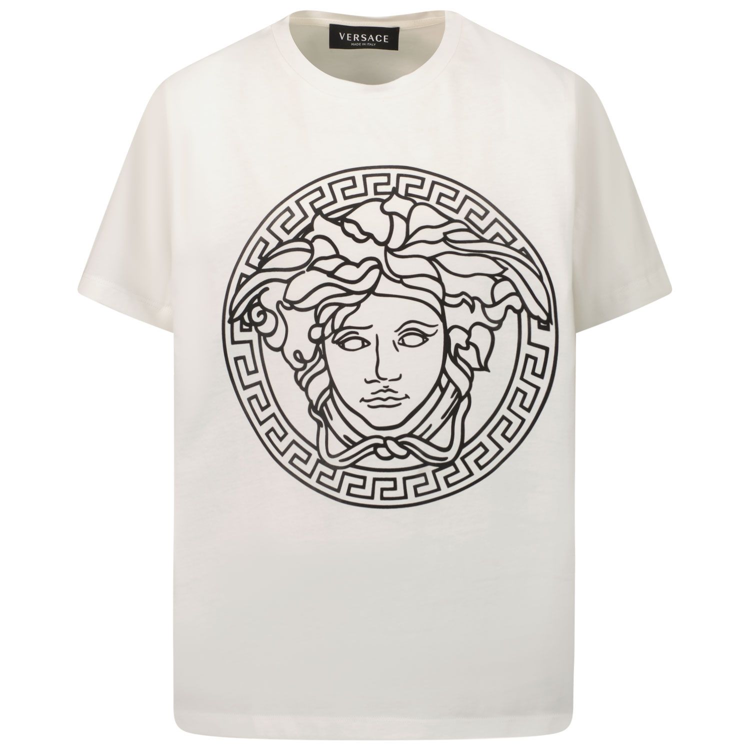Afbeelding van Versace 1000239 1A00290 kinder t-shirt wit