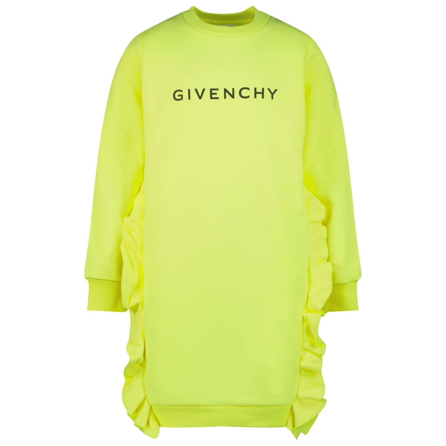 Afbeelding van Givenchy H12211 kinderjurk fluor geel