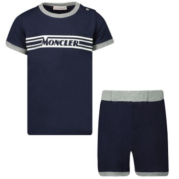 Moncler 8M72020 babysetje navy Afbeelding van Moncler 8M72020 babysetje navy