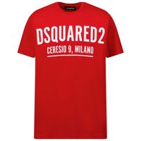 Picture of Dsquared2 DQ0728 kids t-shirt red