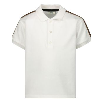 Fendi BMI197 baby polo wit Afbeelding van Fendi BMI197 baby polo wit
