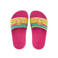 Picture of Versace 1000255 1A04029 kids flipflops yellow
