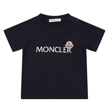 Moncler 9518C000028790M baby t-shirt navy Afbeelding van Moncler 9518C000028790M baby t-shirt navy