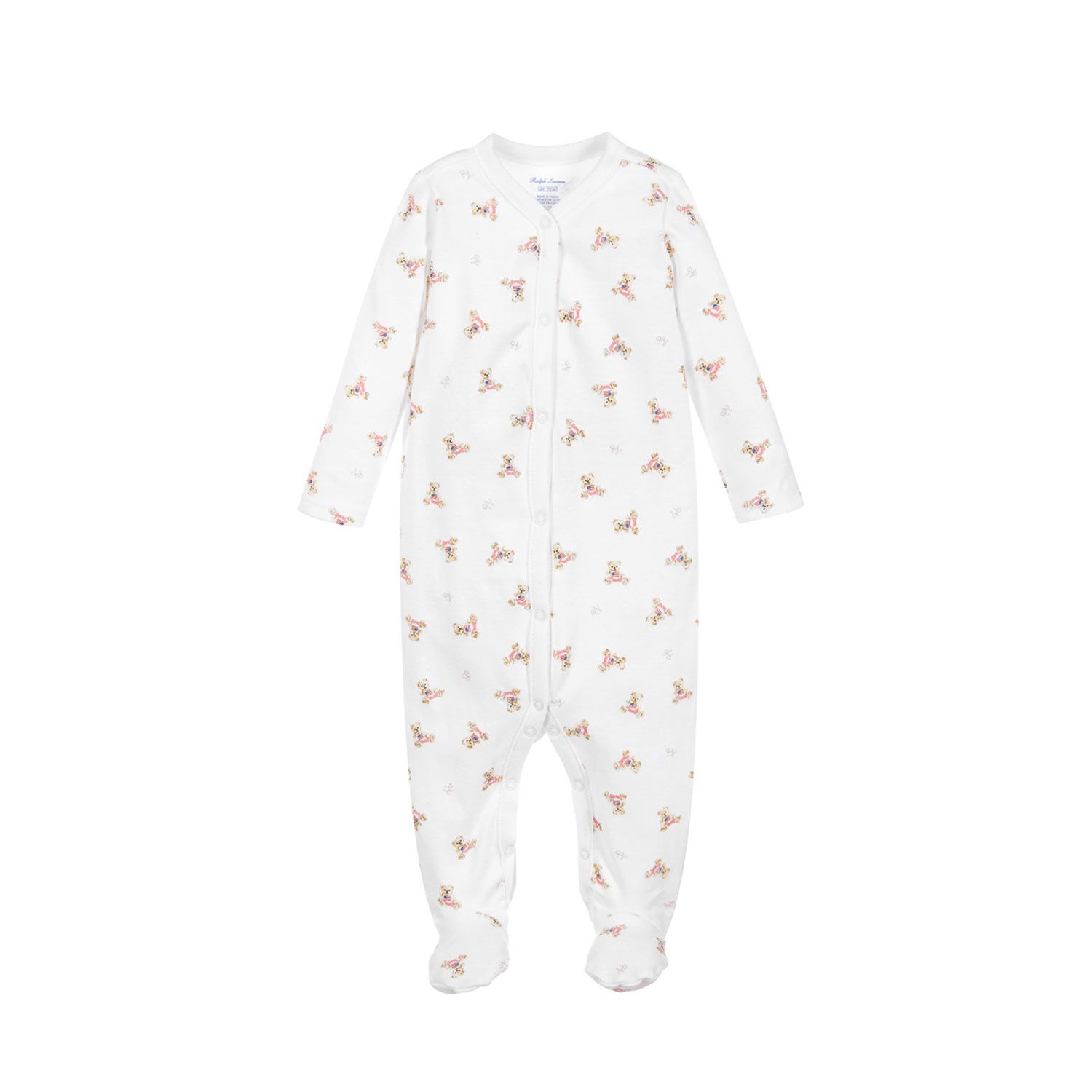 Picture of Ralph Lauren 310682708 baby playsuit white