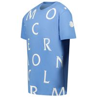 Picture of Moncler 8C00012 kids t-shirt light blue