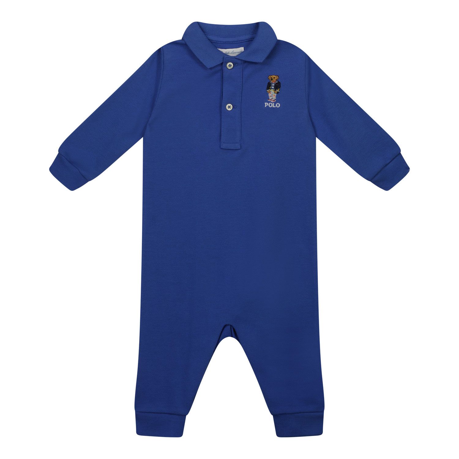 Picture of Ralph Lauren 320858938 baby playsuit blue