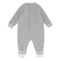 Picture of Moschino MUY03X baby playsuit grey