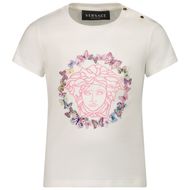 Afbeelding van Versace 1000152 1A02609 baby t-shirt wit