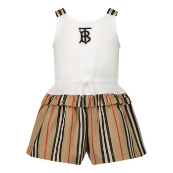 Burberry 8038175 baby jumpsuit beige Afbeelding van Burberry 8038175 baby jumpsuit beige