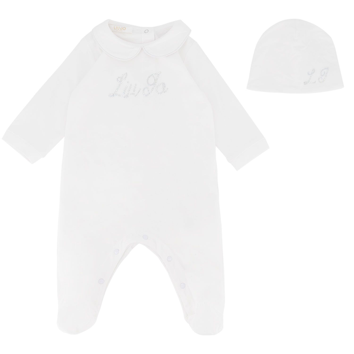 Picture of Liu Jo KA2120 baby playsuit white