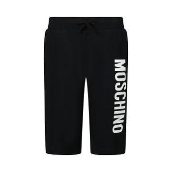 Moschino HUQ007 kinder shorts zwart Afbeelding van Moschino HUQ007 kinder shorts zwart