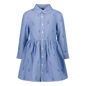 Ralph Lauren 756657 kinderjurk blauw Afbeelding van Ralph Lauren 756657 kinderjurk blauw
