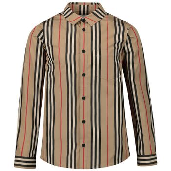 Burberry 8022076 kinder overhemd beige Afbeelding van Burberry 8022076 kinder overhemd beige